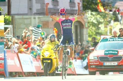 Vuelta Spagna 2015 - 70a Edizione - 20a tappa San Lorenzo de El Escorial - Cercedilla 175.8 km - 12/09/2015 - Ruben Plaza Molina (Lampre - Merida) - foto Luca Bettini/BettiniPhoto©2015